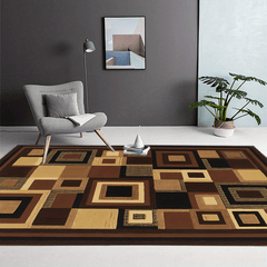 Nordic Chocolate Large Carpet Area Rug Machine Washable Non Slip Backing