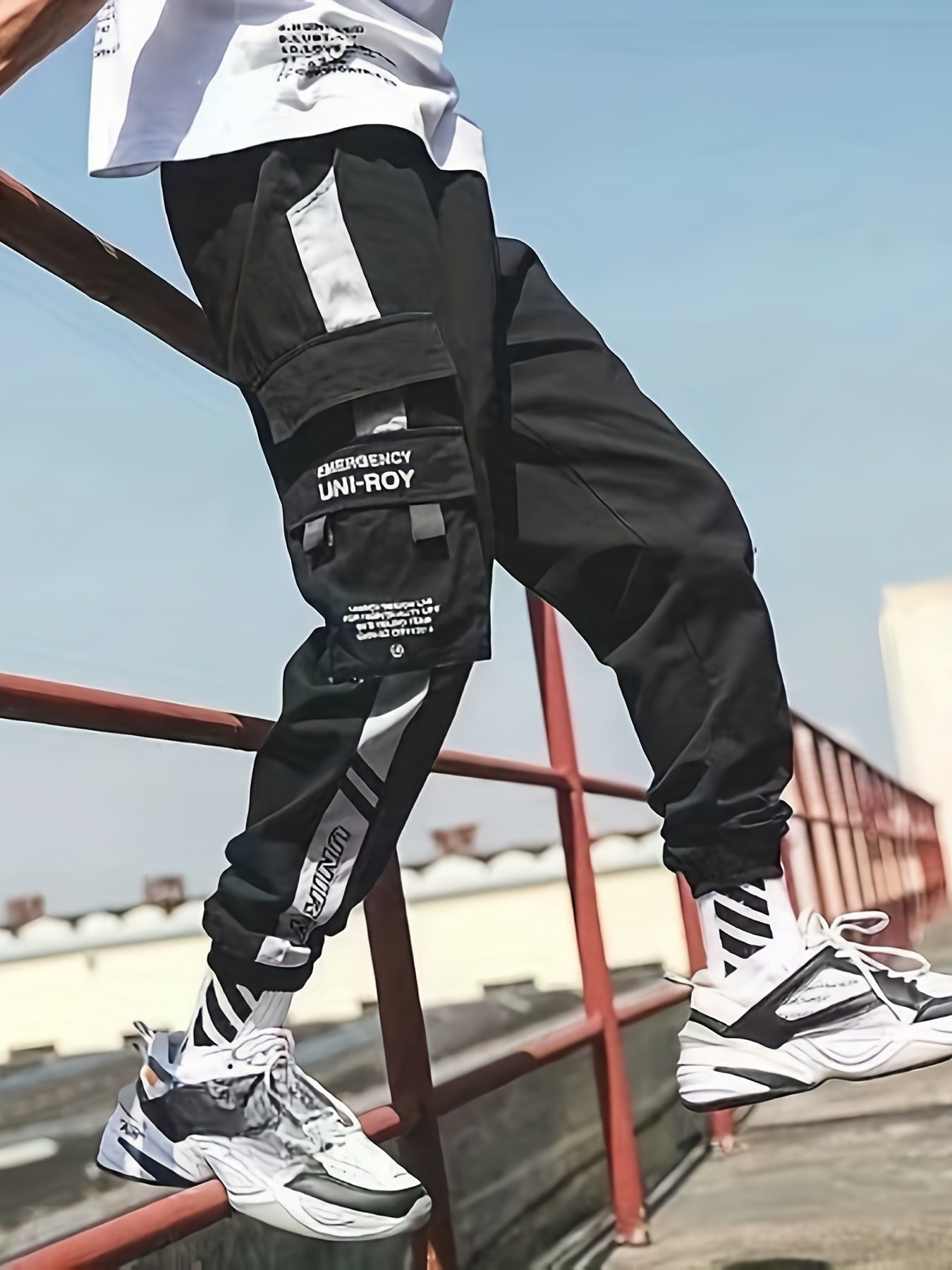 Cargo Pants Men's Casual Techwear Drawstring Hip Hop Joggers