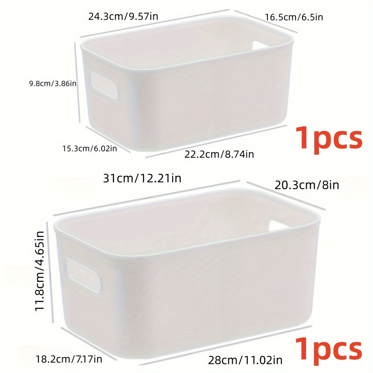 Cosmetic Storage Box Desktop Snack Storage Basket Plastic Skincare Container