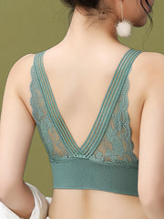 Lace Wireless Bra & Scallop Trim Bra