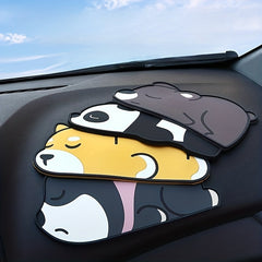 Cartoon Car Central Control Storage Mat Anti-slip Resistant Washable PVC