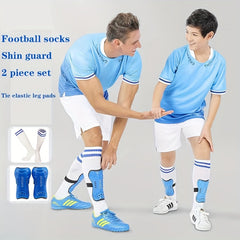 Football Socks With Shin Guard Set Thickened Soccer Socks Calf Protector
