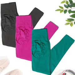 3pcs Seamless High Waist Yoga Leggings Fitness Workout Pants