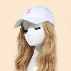 Easter Bunny Embroidered Baseball Cap Pink Rabbit Casual Sports Hat Dad Hats