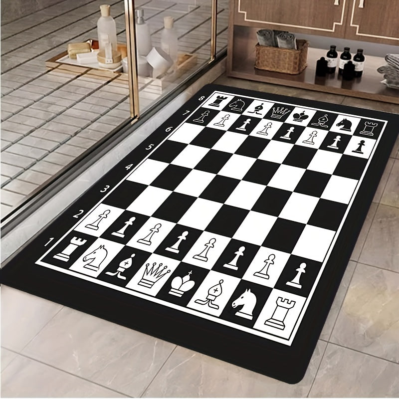 Large Chessboard Carpet Indoor Non Slip Floor Mat