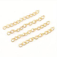 50pcs Alloy Extender Chain Necklace Bracelet Extension Accessories