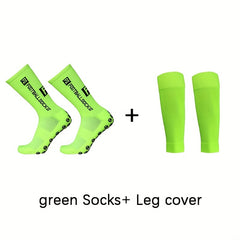 Professional Training Leg Sleeves & Football Crew Socks Bundle