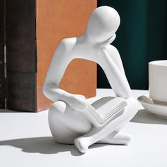Abstract Character Reading Book Art Decoration