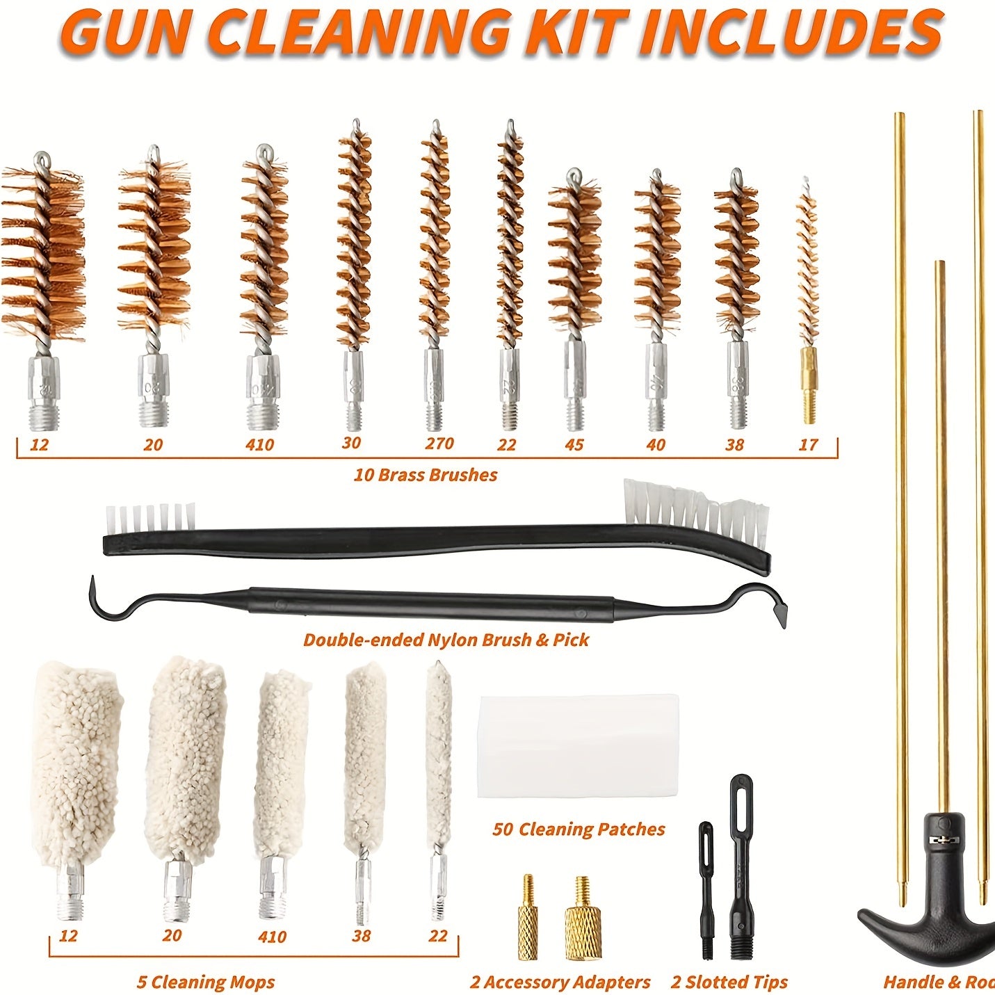 25pcs GK08 Copper Wire Brush Set Aluminum Box Heavy Duty Cleaning Tool