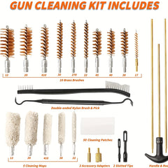 25pcs GK08 Copper Wire Brush Set Aluminum Box Heavy Duty Cleaning Tool