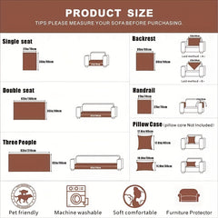 Thick Plush Sofa Slipcover Non Slip Fuzzy Couch Cover Furniture Protector