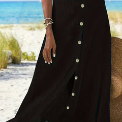 Women's Button Up Ruched Skirt