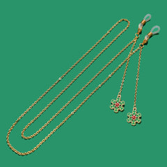 Christmas Charm Glasses Chain Metal Eyeglasses Lanyard Strap