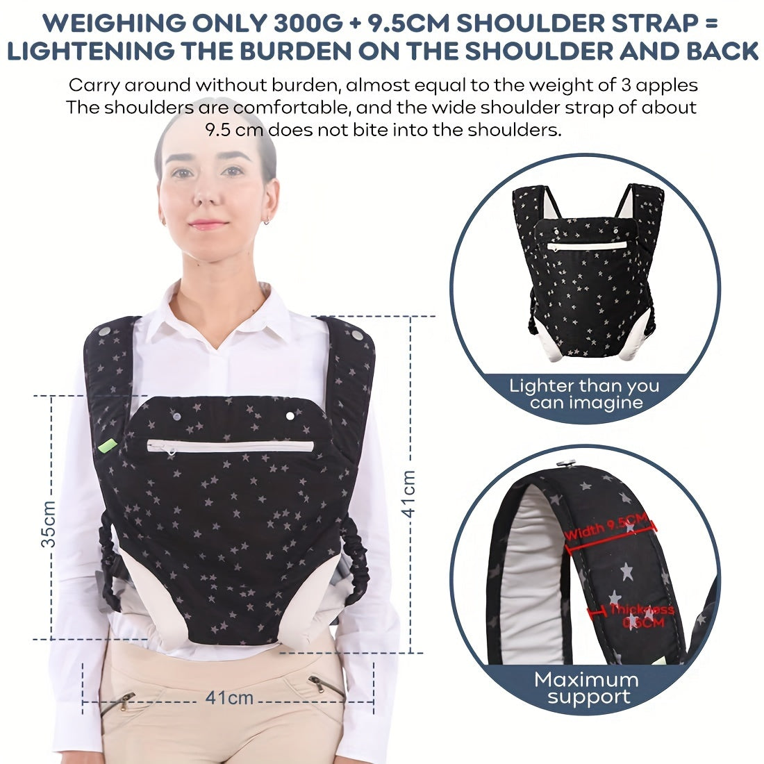 Ergonomic Infant Soft Carrier 4 in 1 Babe Carrier