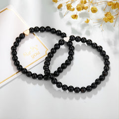 Letter Beaded Bracelet Agate 26-Letter Bracelet