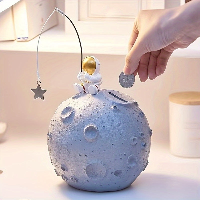 Astronaut Money Bank Ornament Resin Living Room Bedroom Kids Room