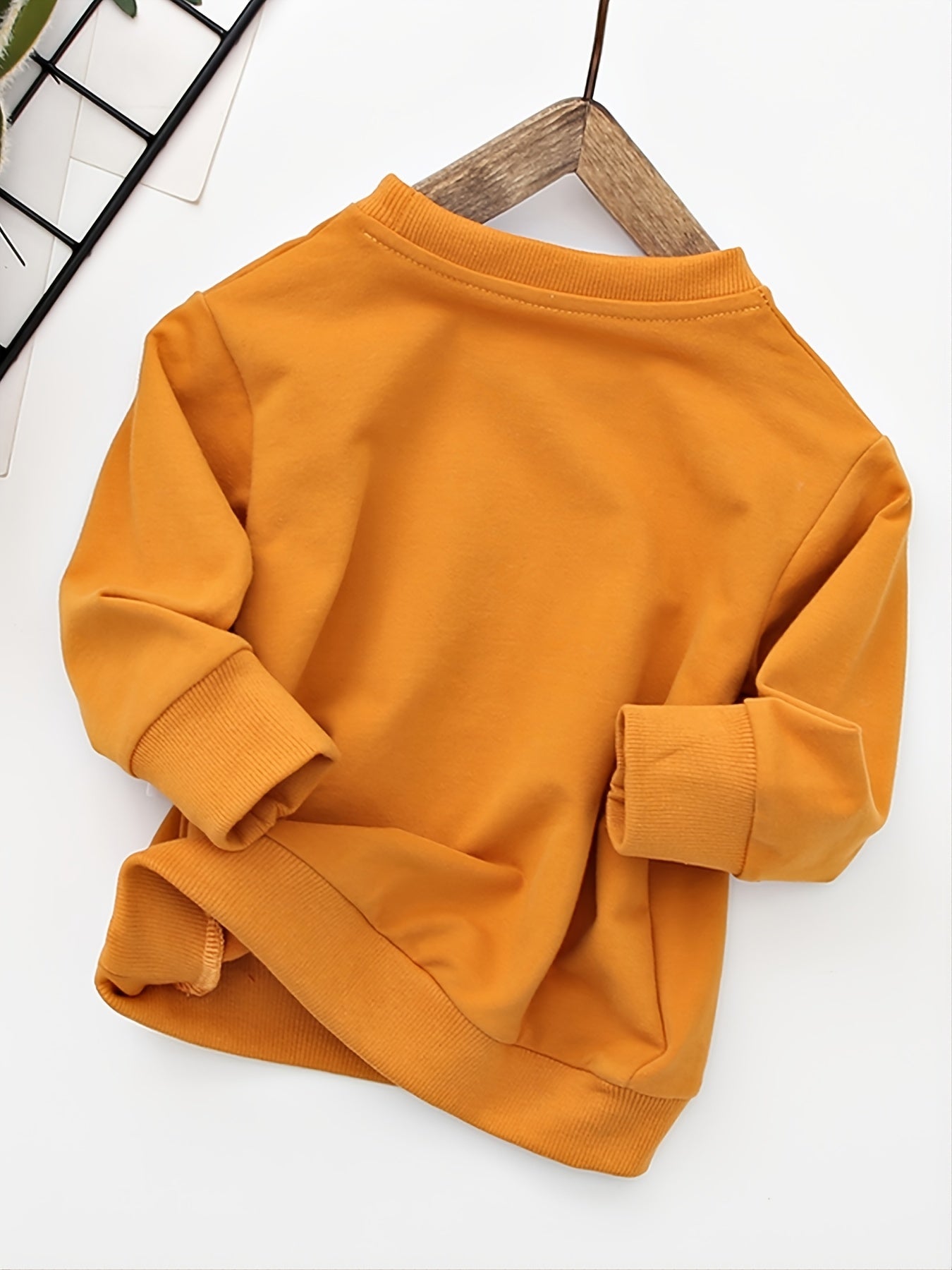 Boys Bear Print Sweatshirt Autumn Winter