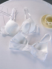2 Pcs Front Buckle Push Up Bra Comfy & Breathable Women's Lingerie