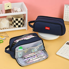 3-Layer Large Pencil Case Stationery Box Japanese Pencil Bag