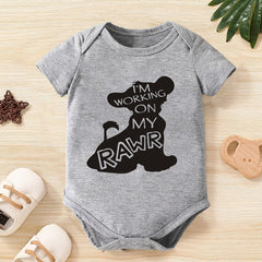 Baby Boys Rawr Short Sleeve Onesie
