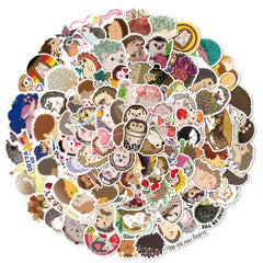 Charming Hedgehog Cork Appendix DIY Decor Notebook Water Cup Waterproof