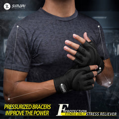 Workout Gloves With Wrist Wrap Non-slip Fitness Gloves for Weightlifting Gym