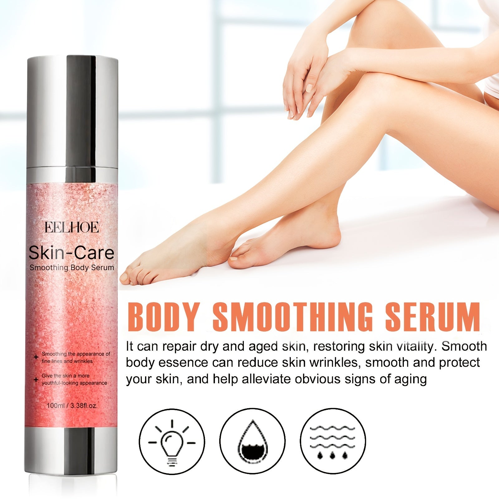 100ml Body Smoothing Serum Moisturizing Lotion - Nourish Dry Skin