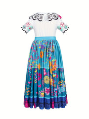 Girls Princess Dress TV Costume Birthday Party Halloween Cosplay Clothes