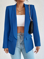 Casual Lapel Long Sleeve Blazer for Office Women's Clothing
