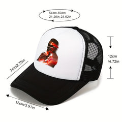 Men's Hip Hop Baseball Cap Cartoon Print Hat Sunshade Sunscreen Cap
