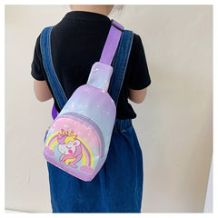 Kids Sling Bag Unicorn Dinosaur Shoulder Chest Crossbody Backpack