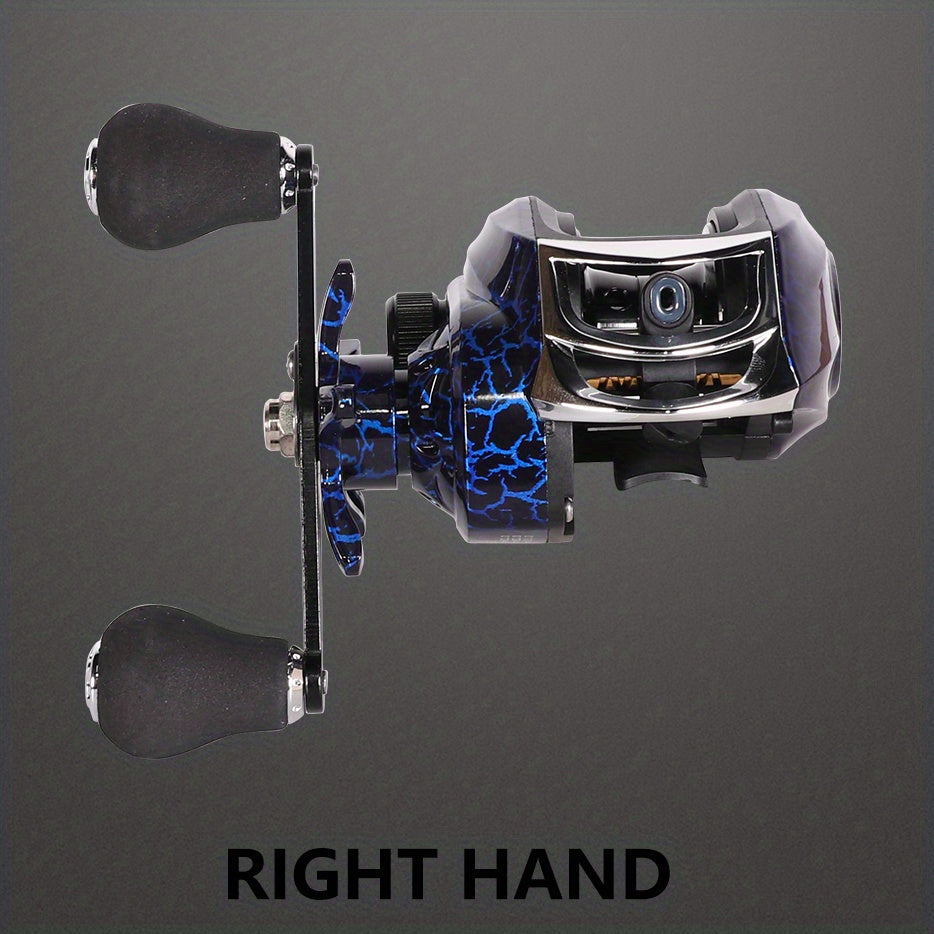 7.2:1 Ratio All Metal Fishing Reel Long Throw Max Drag 10KG