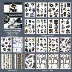 Retro Character and Flower Stickers, 20 Sheets