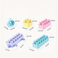 220pc Colorful Building Blocks Set Educational Construction Toys Ideal Gift