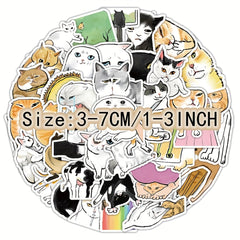 60pcs Funny Kitten Graffiti Stickers for Laptop Desk