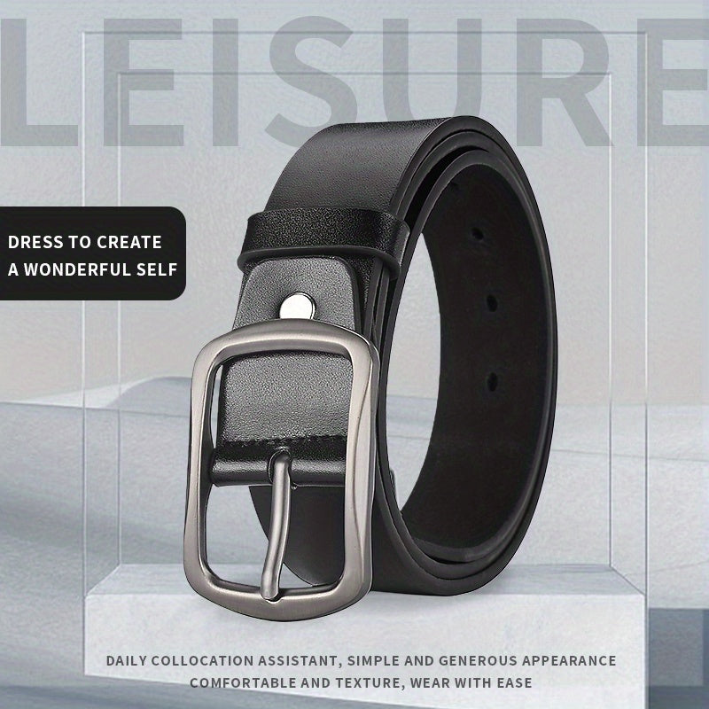 Men's Casual PU Leather Belt for Pants Jeans