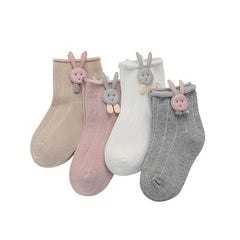 Girls Cartoon Animal Ankle Socks for Toddlers