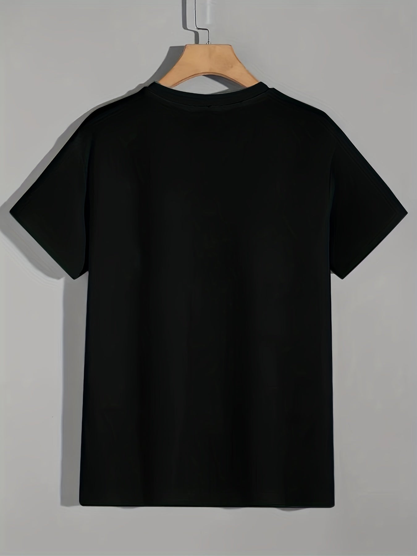 Men's Bear Graphic Print T shirt Crew Neck Tee for Summer