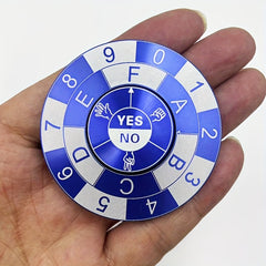 Fortune Spinner Toy Rock Paper Scissors YES NO Lucky Numbers 1 8 Durable Metal