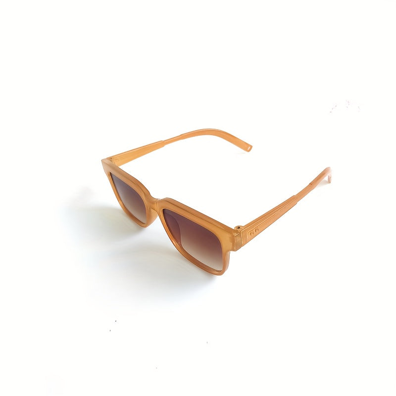 Retro Square PC Sunglasses Glasses Cloth Anti-squeeze Box