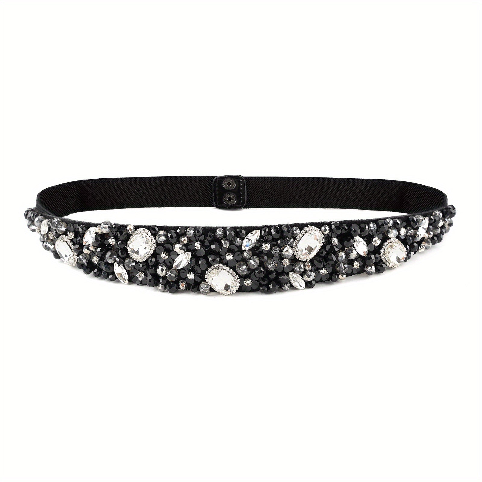 Boho Crystal Girdle Rhinestone Elastic Belt for Women