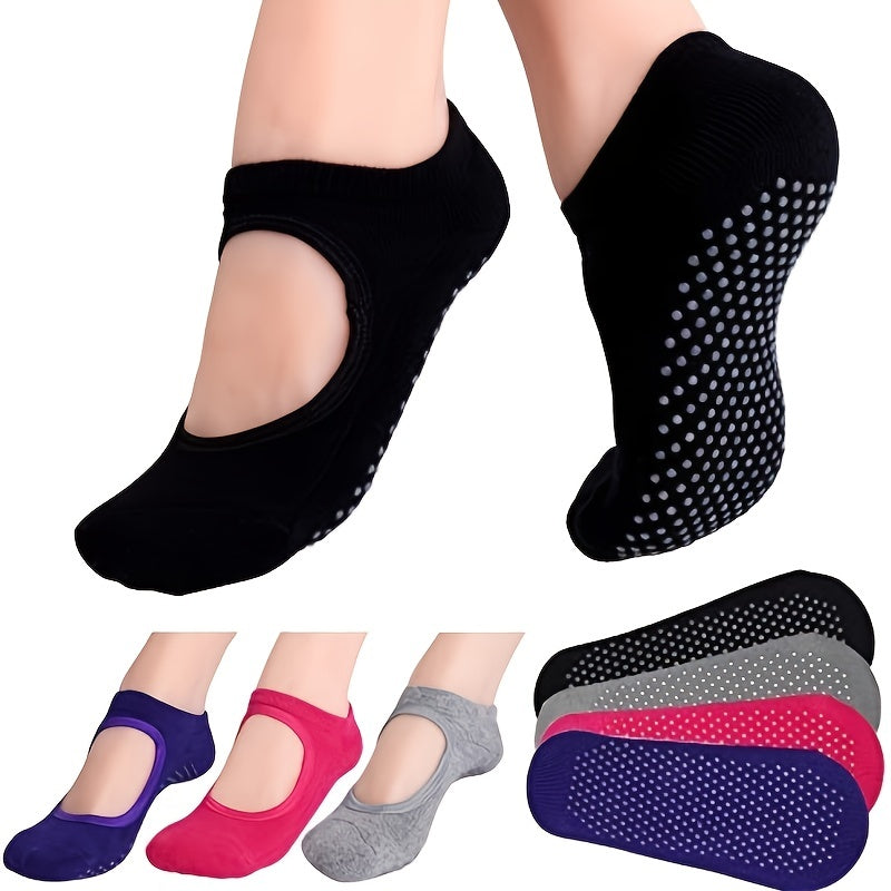 Soft Non Slip Cushioned Socks for Yoga Pilates Ballet Small