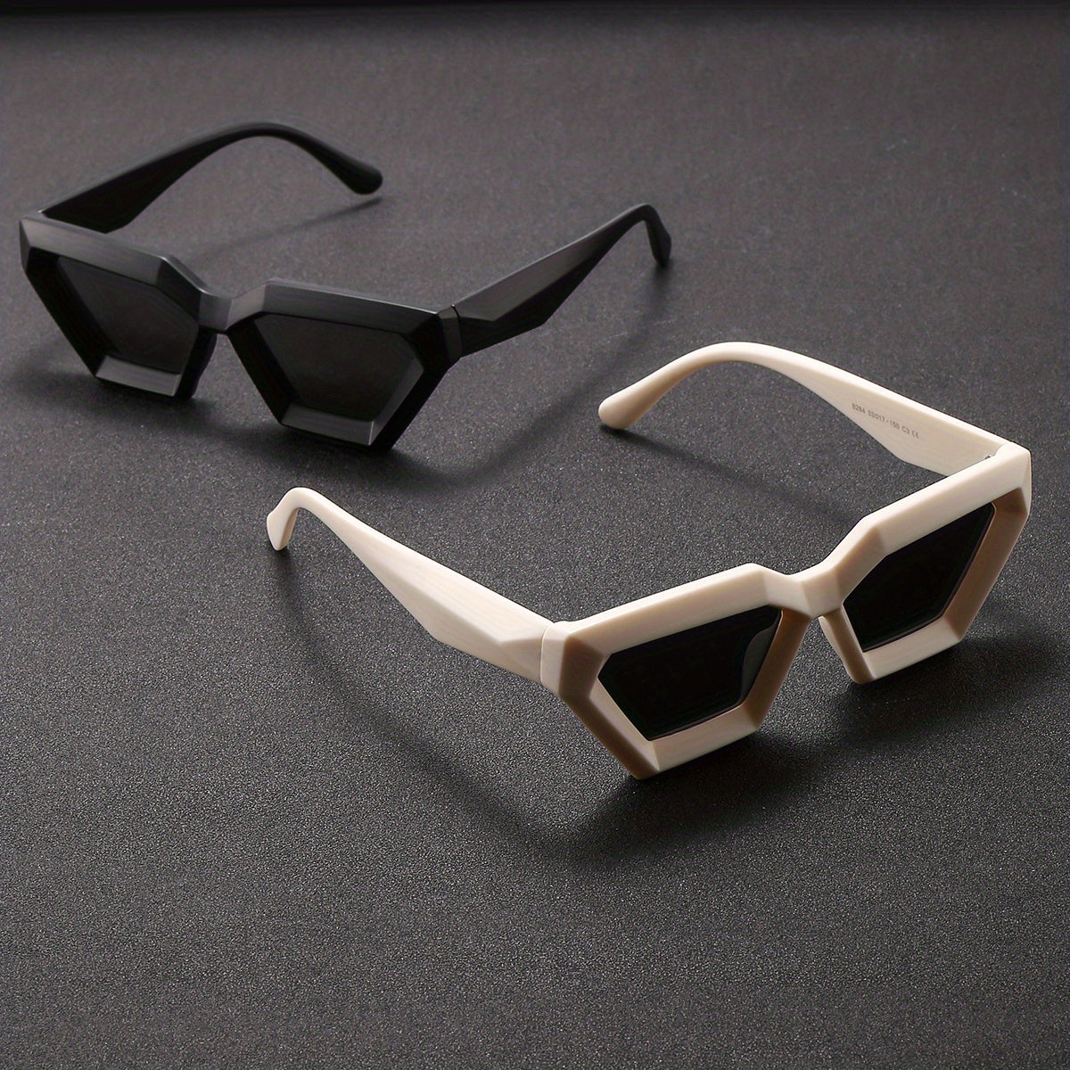 Men's Polygon Frame Couple Sunglasses Futuristic Sense