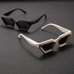 Men's Polygon Frame Couple Sunglasses Futuristic Sense