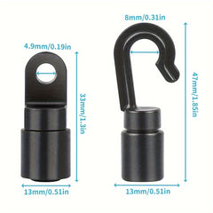 26 Pcs Bungee Shock Cord Hook For 1 4 Inch Cord Rope Kayaks