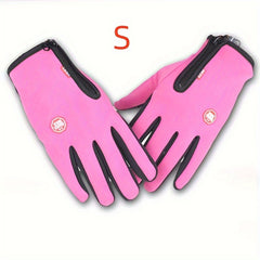Winter Touch Screen Gloves Unisex Cycling & Skiing Waterproof Zipper