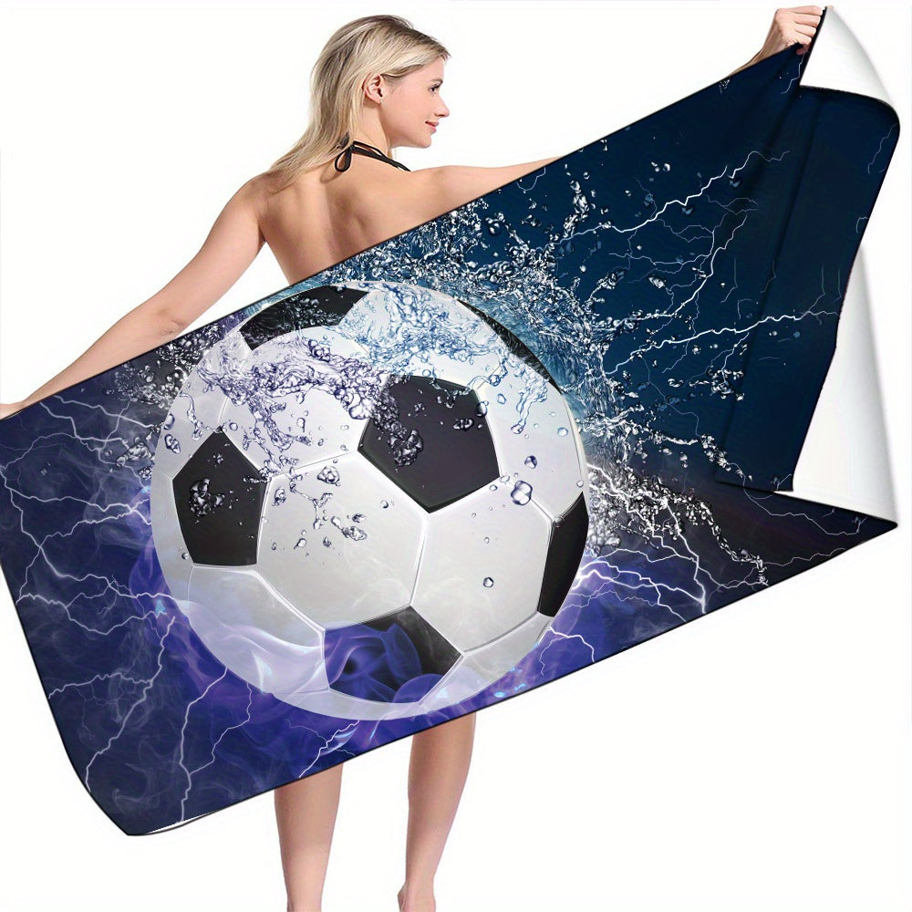 Quick Drying Beach Towel for Tennis, Soccer, Beach, Swimming Pool - Big Blanket
