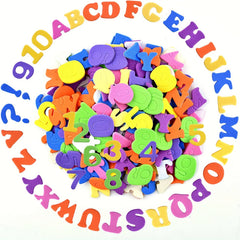 130pcs Foam Letter Number Stickers Crafts Supplies