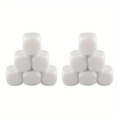 10pcs Blank Dice Set for Board Games DIY, Acrylic Teaching Plastic Cubes