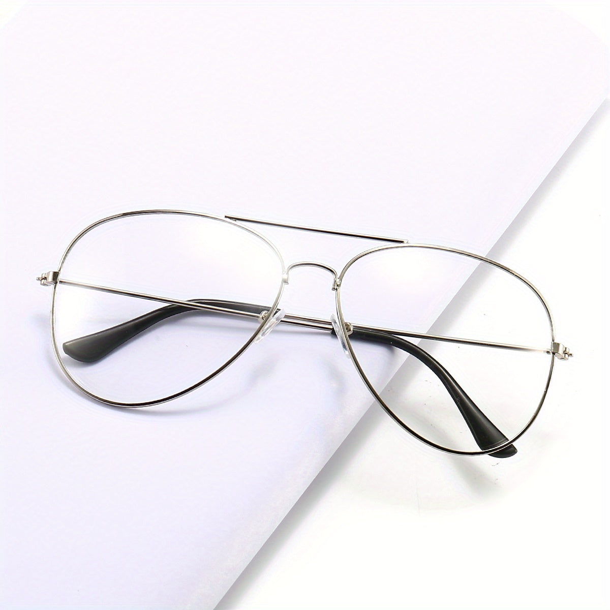 Men's Transparent Copper AC Frame Pilot Glasses